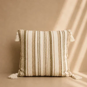 Cojín Rayas Beige